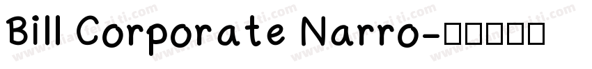 Bill Corporate Narro字体转换